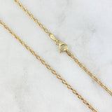 Cadena Cajón 2.65gr / 50cm / +3 Oro 18K