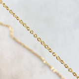 Cadena Aro Seguido 2.35gr / 45cm / 1.7mm Diamantada Oro Amarillo +3