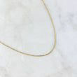 Cadena Aro Seguido 2.4gr / 45cm / 1.7mm Diamantada Oro Amarillo +3