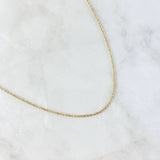 Cadena Aro Seguido 2.35gr / 45cm / 1.7mm Diamantada Oro Amarillo +3
