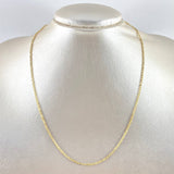 Cadena Aro Seguido 2.35gr / 45cm / 1.7mm Diamantada Oro Amarillo +3