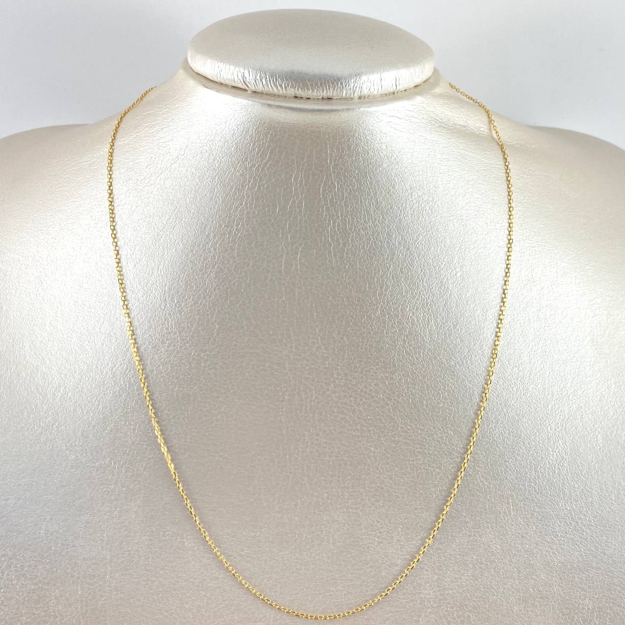 Cadena Aro Seguido 1.4gr / 45cm / 1mm Cuadrada Oro Amarillo +3