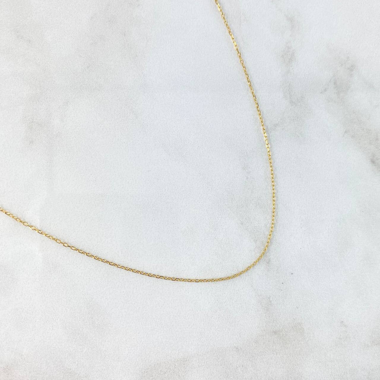 Cadena Aro Seguido 1.4gr / 45cm / 1mm Cuadrada Oro Amarillo +3