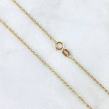 Cadena Aro Seguido 1.4gr / 45cm / 1mm Diamantada Oro Amarillo +3