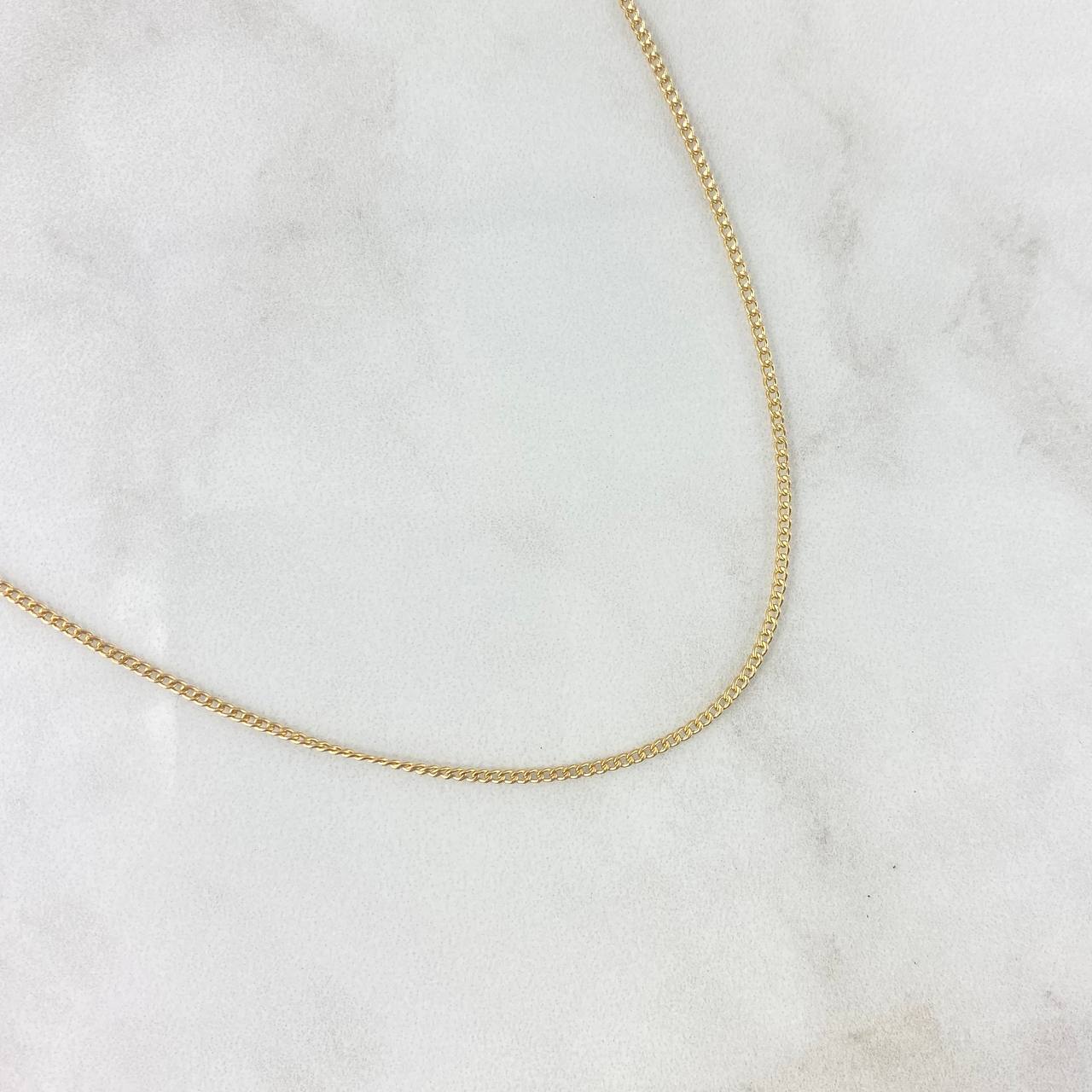Cadena Mini Cubana 1.95gr / 60cm / 1.4mm Oro Amarillo +1 (Oferta)