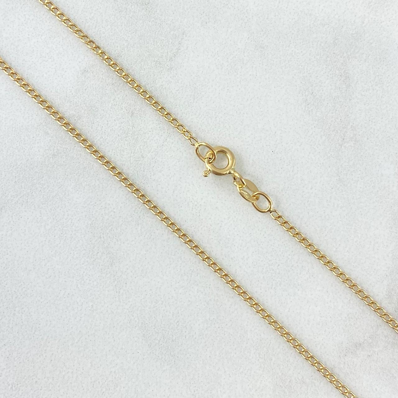Cadena Mini Cubana 1.5gr / 50cm / 1.4mm Oro Amarillo +3