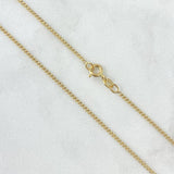 Cadena Mini Cubana 1.5gr / 50cm / 1.4mm Oro Amarillo +3