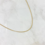 Cadena Mini Cubana 1.5gr / 50cm / 1.4mm Oro Amarillo +3
