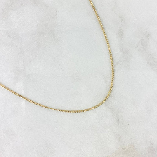 Cadena Cubana 1.35gr / 50cm / +1 Oro 18K