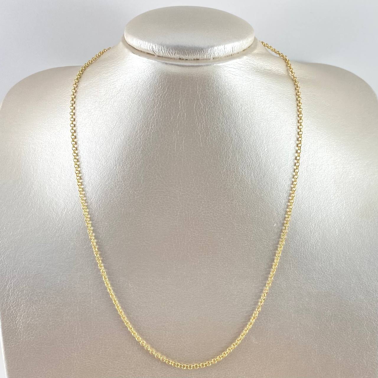 Cadena Roll-On 2.2gr / 50cm / 2.2mm Oro Amarillo +3