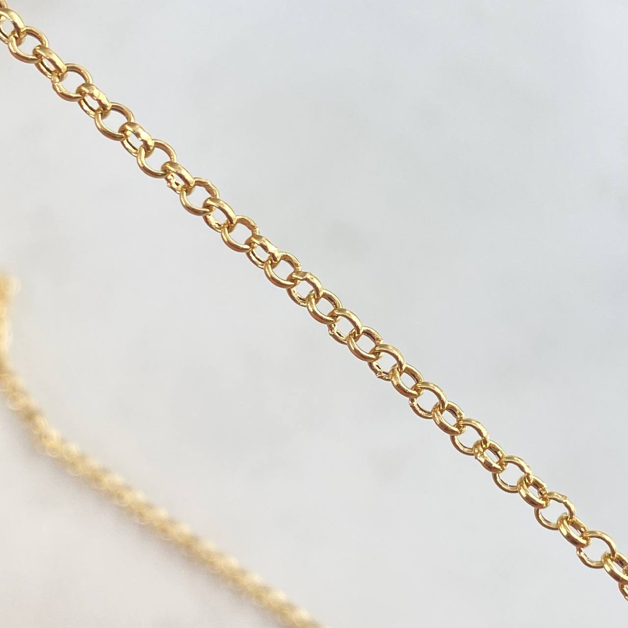 Cadena Roll-On 2.2gr / 50cm / 2.2mm Oro Amarillo +3