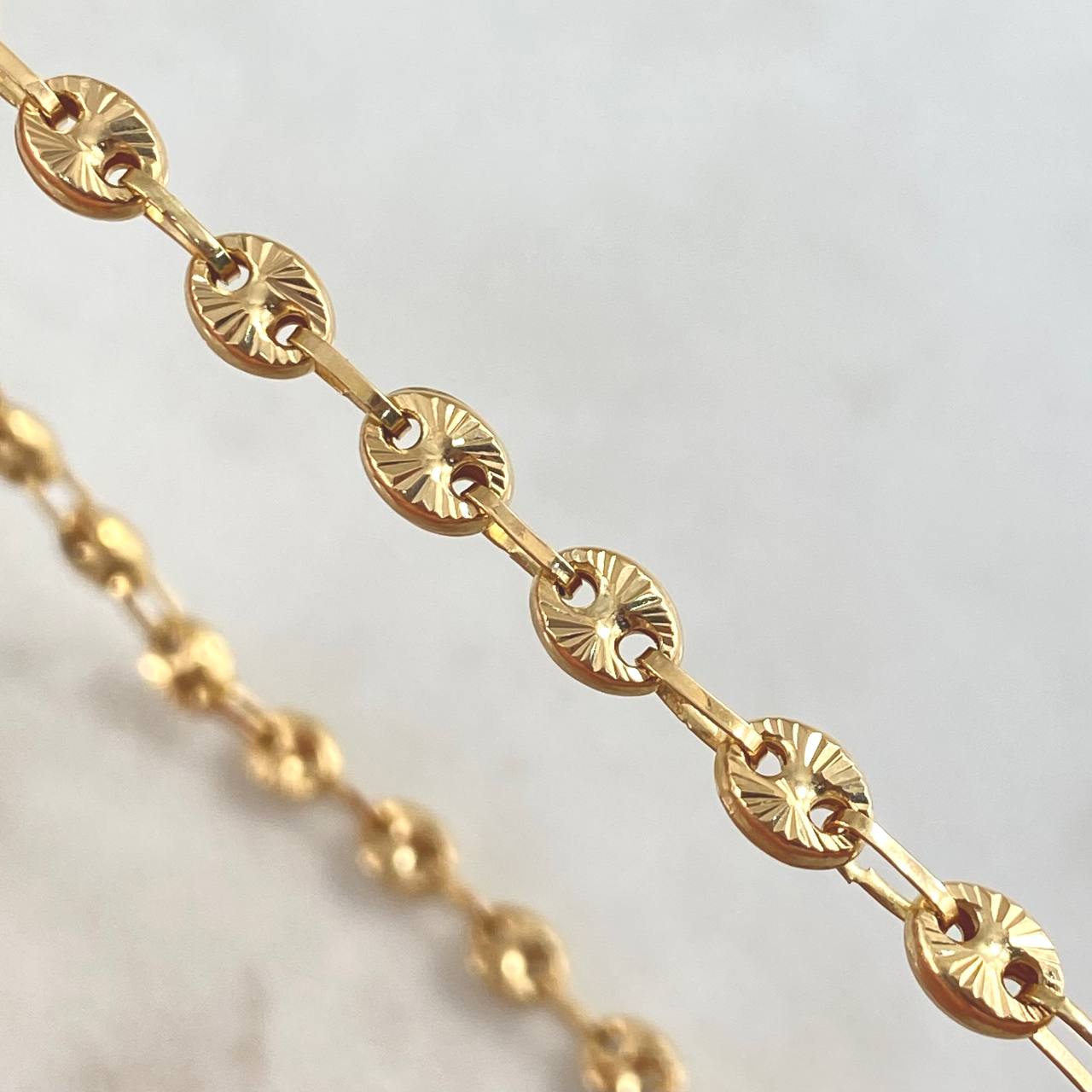 Cadena GC 9.65gr / 40cm / 4.5mm Diamantada Oro Amarillo