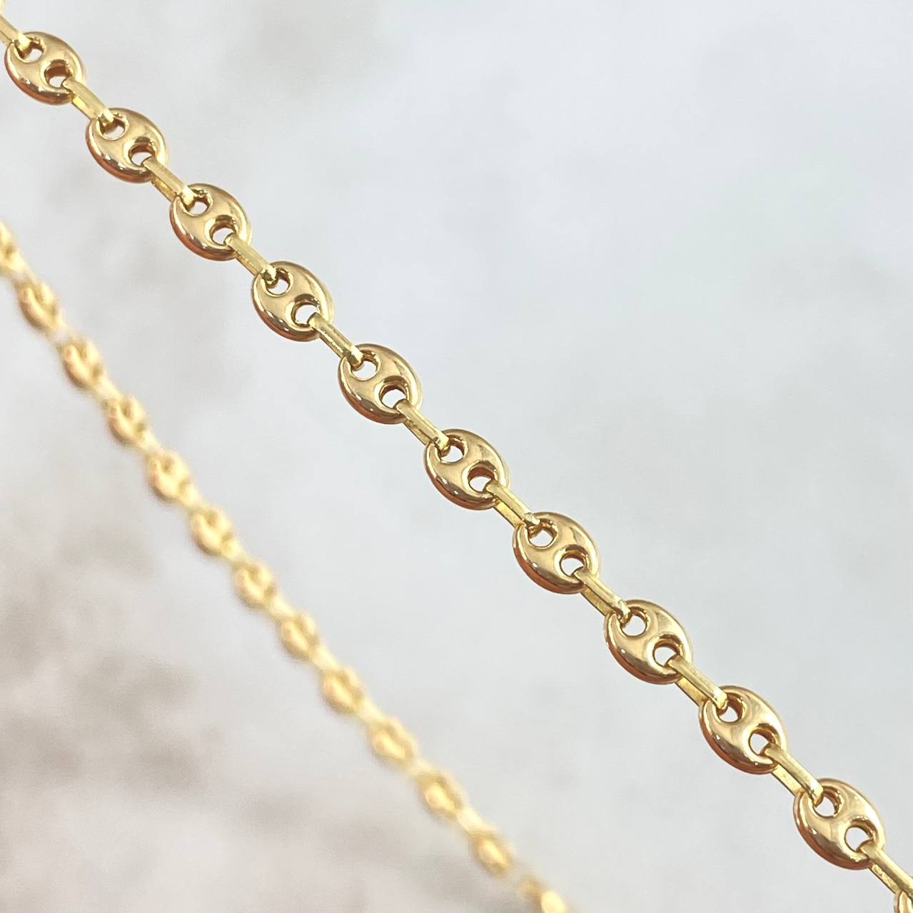 Cadena GC 4.75gr / 45cm / 3.5mm Liso Oro Amarillo 18K *