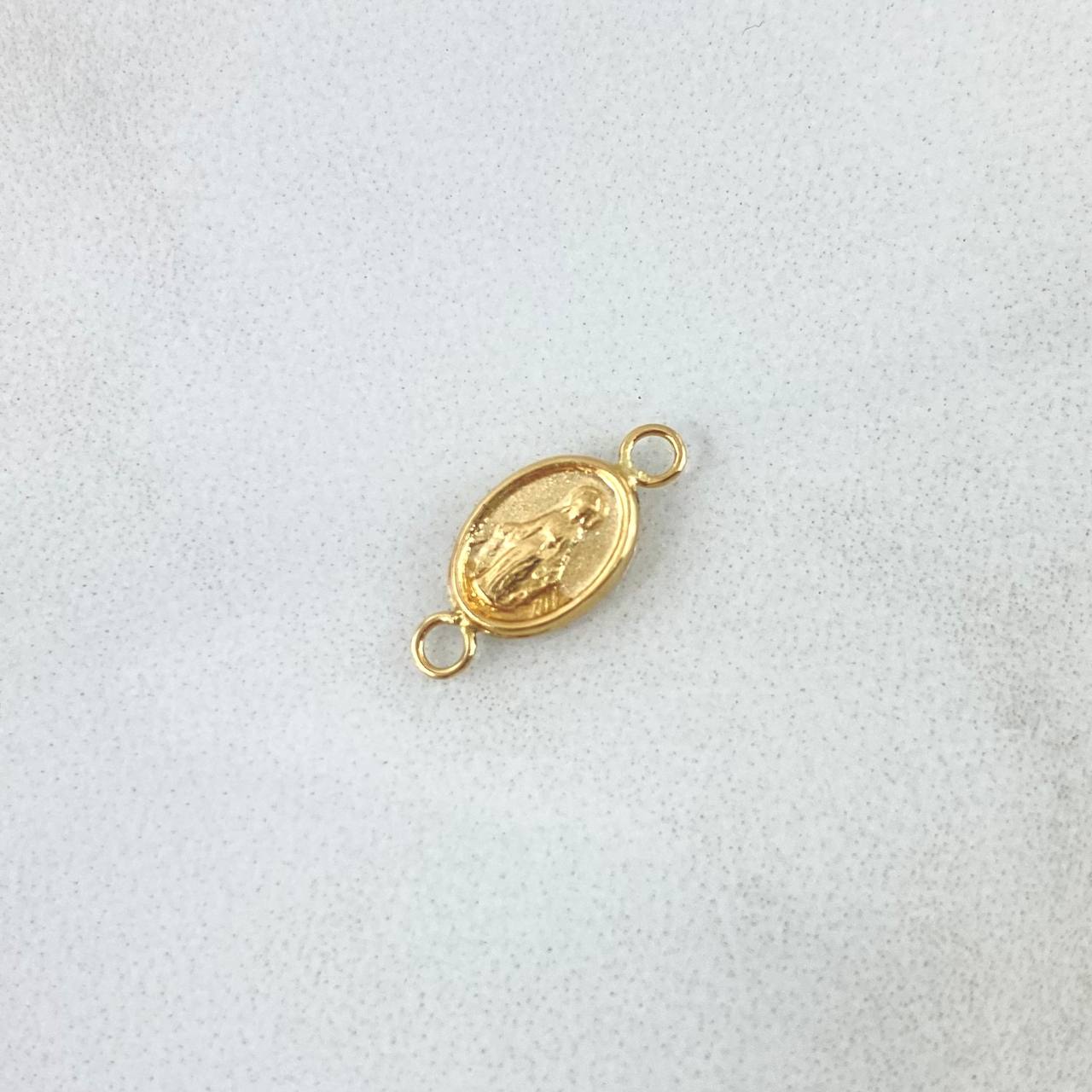 Herraje Virgen Milagrosa 0.3gr / 1.4cm / Mate Oro Amarillo
