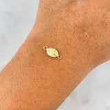 Herraje Virgen Milagrosa 0.3gr / 1.4cm / Mate Oro Amarillo