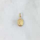 Dije Virgen Guadalupe 0.45gr / 1.8cm / Troquelado Oro Amarillo ©