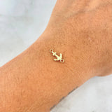 Herraje Ancla 0.25gr / 1.4cm / Lisa Oro Amarillo ©