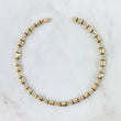 Tobillera Rustica Tornillo 5.5gr / 25cm / 4mm Cauchos Negros Oro Amarillo