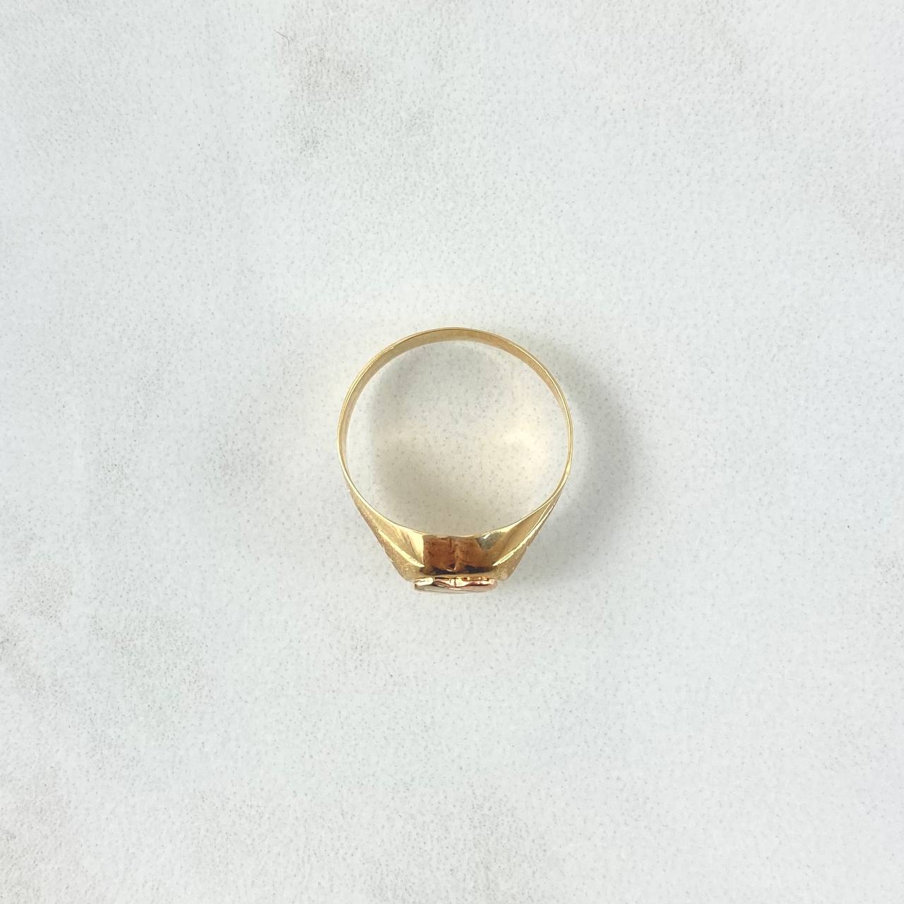 Anillo Corazón 1.65gr / T4 3/4 / Tres Oros