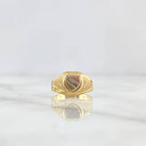 Anillo Corazón 1.55gr / T4 / Tres Oros