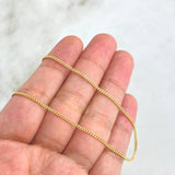 Cadena Mini Cubana 5.9gr / 60cm / 1.4mm Oro Amarillo +0