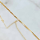 Cadena Mini Cubana 5.9gr / 60cm / 1.4mm Oro Amarillo +0