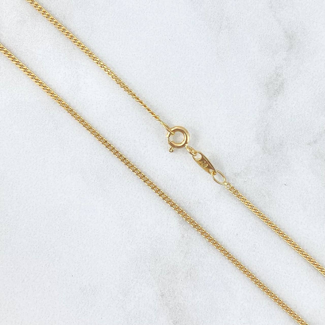 Cadena Mini Cubana 5.9gr / 60cm / 1.4mm Oro Amarillo +0