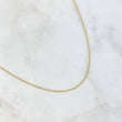Cadena Cordón 1.85gr / 45cm / 1mm Oro Amarillo +3