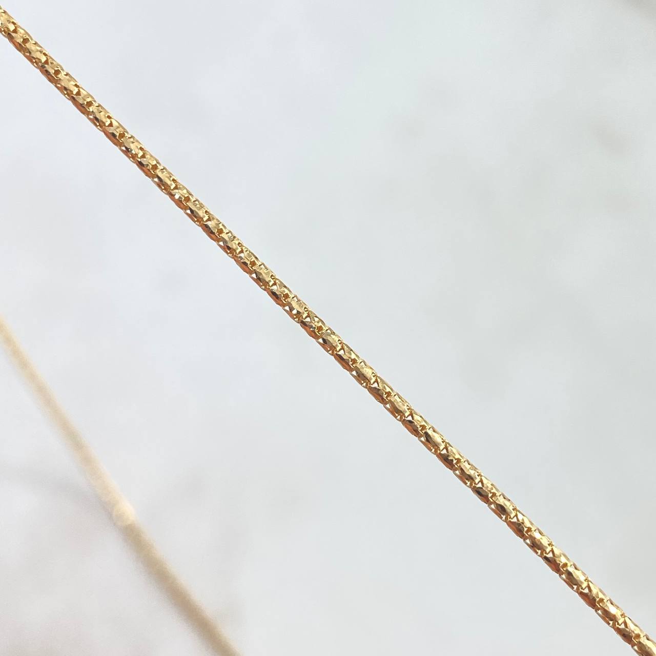 Cadena Cola Raton 1.8gr / 45cm / 1mm Oro Amarillo +3 18K *