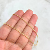 Cadena Cola Raton 1.8gr / 45cm / 1mm Oro Amarillo +3 18K *