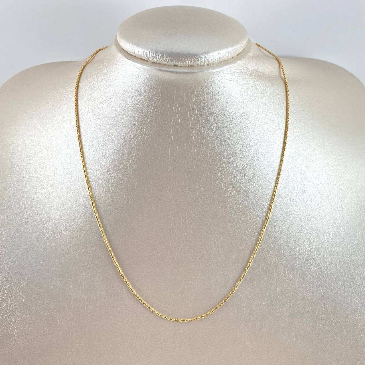 Cadena Cola Raton 1.7gr / 45cm / 1mm Oro Amarillo +3 18K *