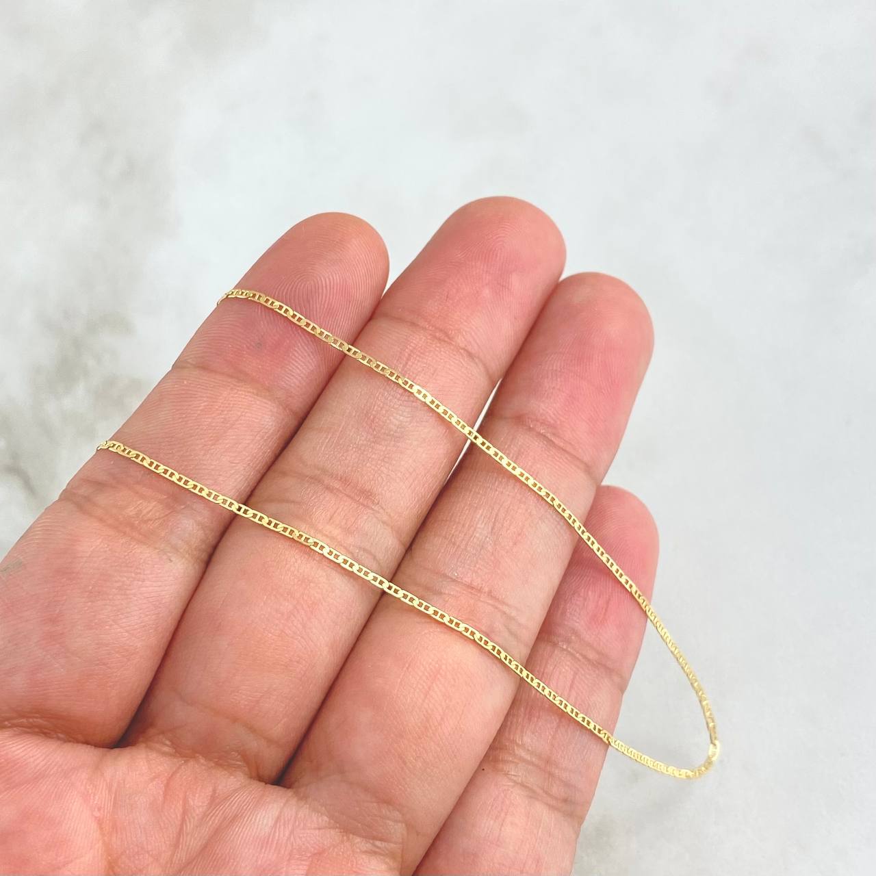 Cadena Escalera 1.2gr / 45cm / 1.2mm Oro Amarillo +3 18K *