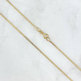 Cadena Escalera 1.2gr / 45cm / 1.2mm Oro Amarillo +3 18K *