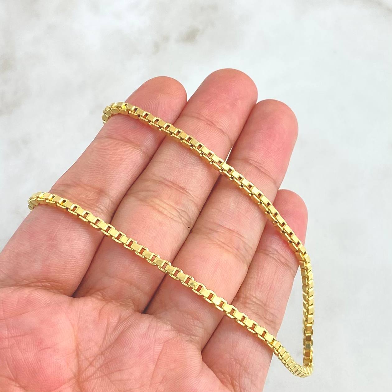 Cadena Veneciana 12.1gr / 60cm / 3mm Oro Amarillo +3