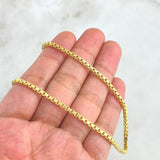 Cadena Veneciana 12.1gr / 60cm / 3mm Oro Amarillo +3