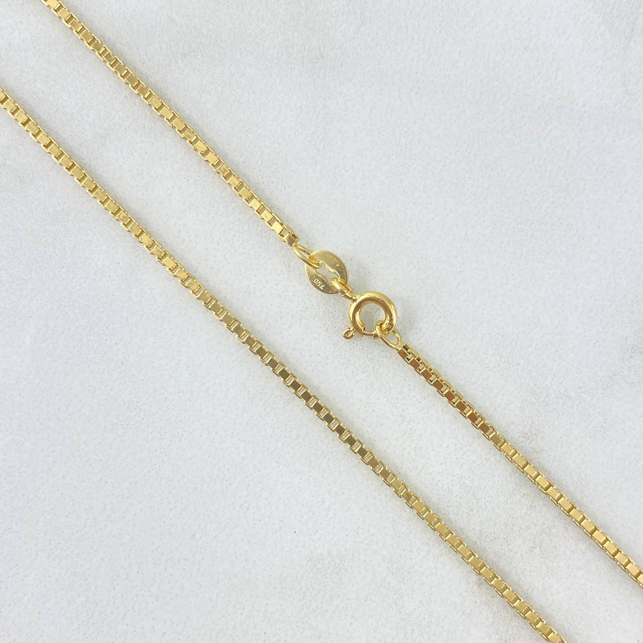 Cadena Veneciana 4.8gr / 45cm / 1.9mm Oro Amarillo +3 18K *