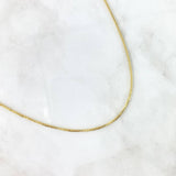 Cadena Veneciana 4.8gr / 45cm / 1.9mm Oro Amarillo +3 18K *