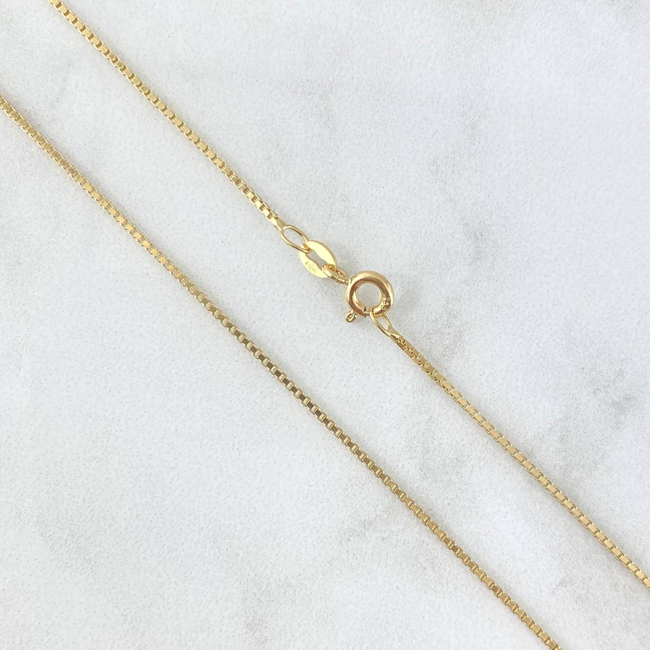 Cadena Veneciana 4.45gr / 60cm / 1mm Oro Amarillo +3