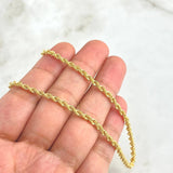 Cadena Lazo 6.3gr / 65cm / 3mm Oro Amarillo +3