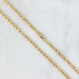 Cadena Lazo 6.3gr / 65cm / 3mm Oro Amarillo +3