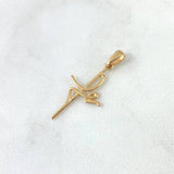 Dije de Fe 1gr / 3cm / Liso Oro Amarillo ©