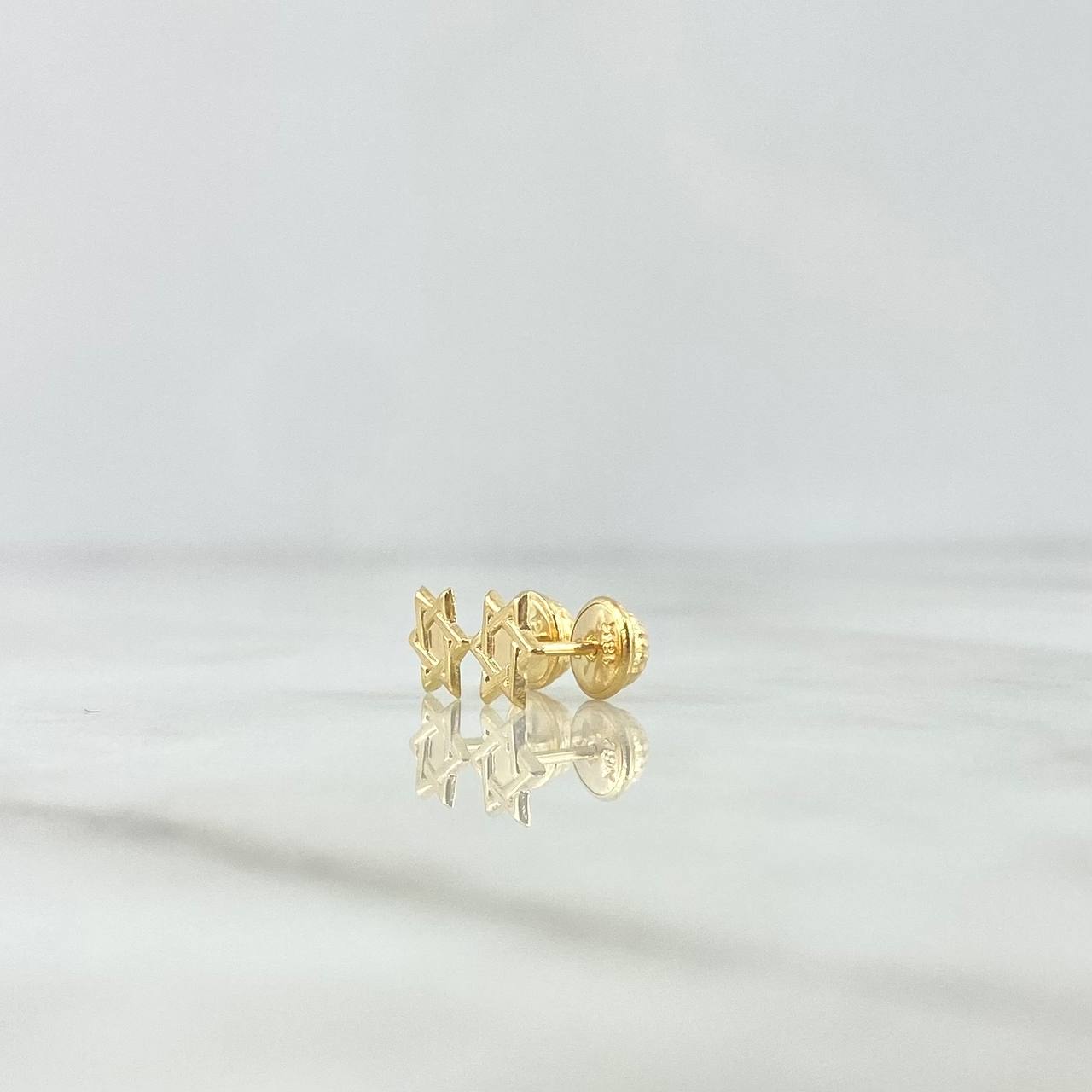 Topos Estrella De David 0.5gr / 6.9mm Oro Amarillo 18K