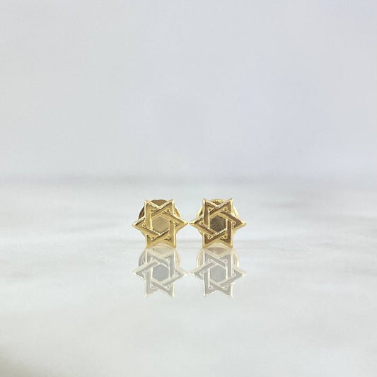 Topos Estrella De David 0.5gr / 6.9mm Oro Amarillo 18K