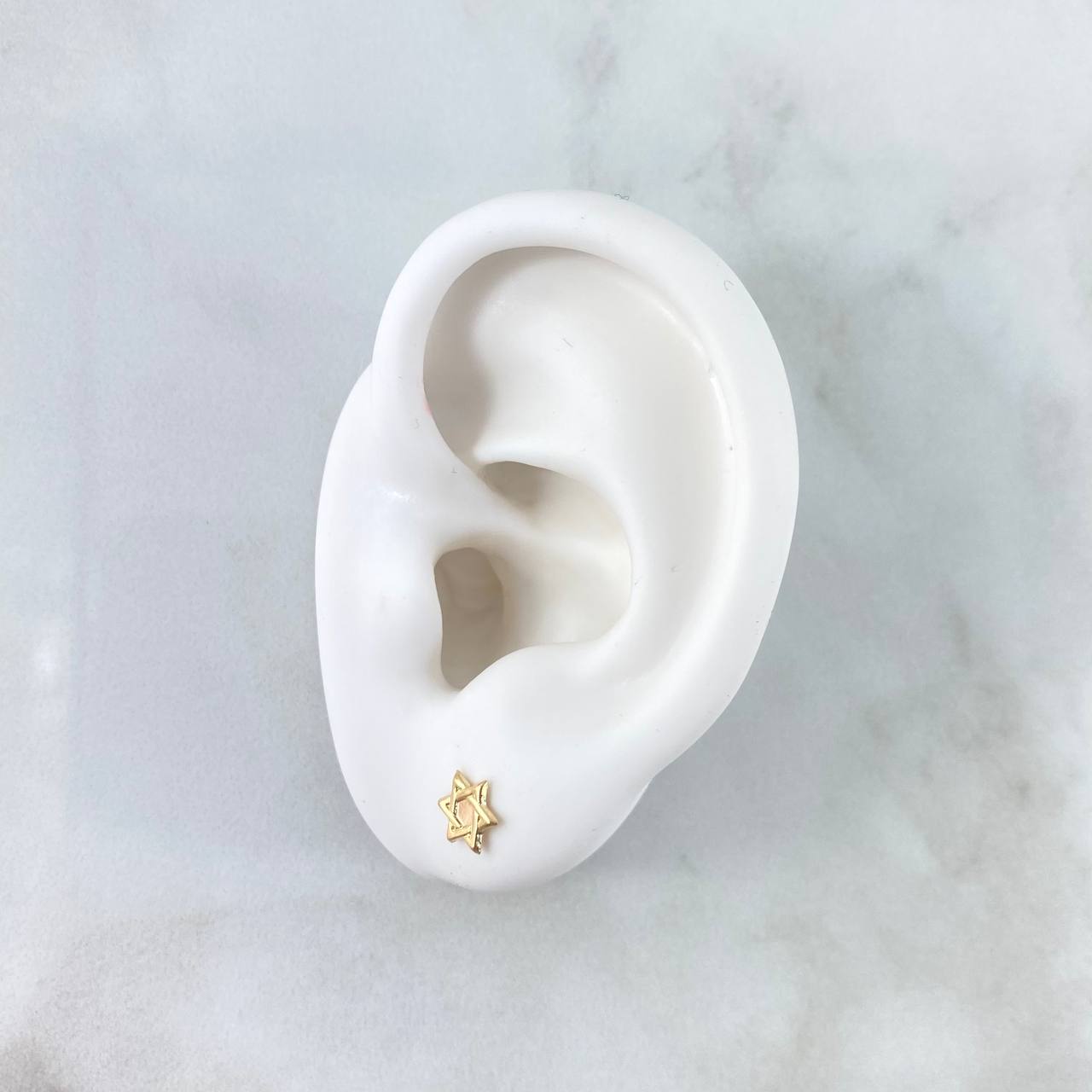 Topos Estrella De David 0.55 g / 6.1 mm Oro Amarillo 18K