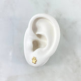 Topos Huella 0.65gr / 7mm Oro Amarillo ©