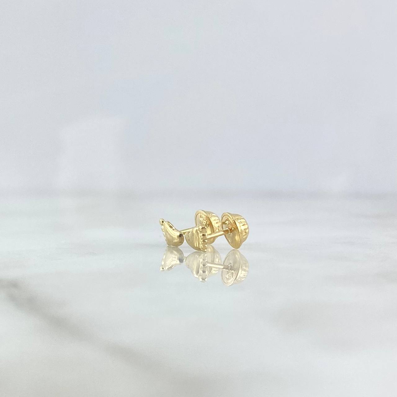 Topos Huella Pie 0.5gr / 6.5mm Oro Amarillo *