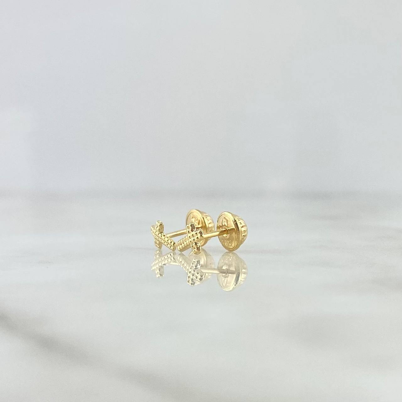 Topos Cruz 0.45gr / 8mm Oro Amarillo 18K ©