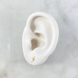 Topos Rayo 0.5gr / 6mm Diamantada Oro Amarillo 18K