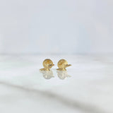 Topos Rayo 0.5gr / 6mm Diamantada Oro Amarillo 18K