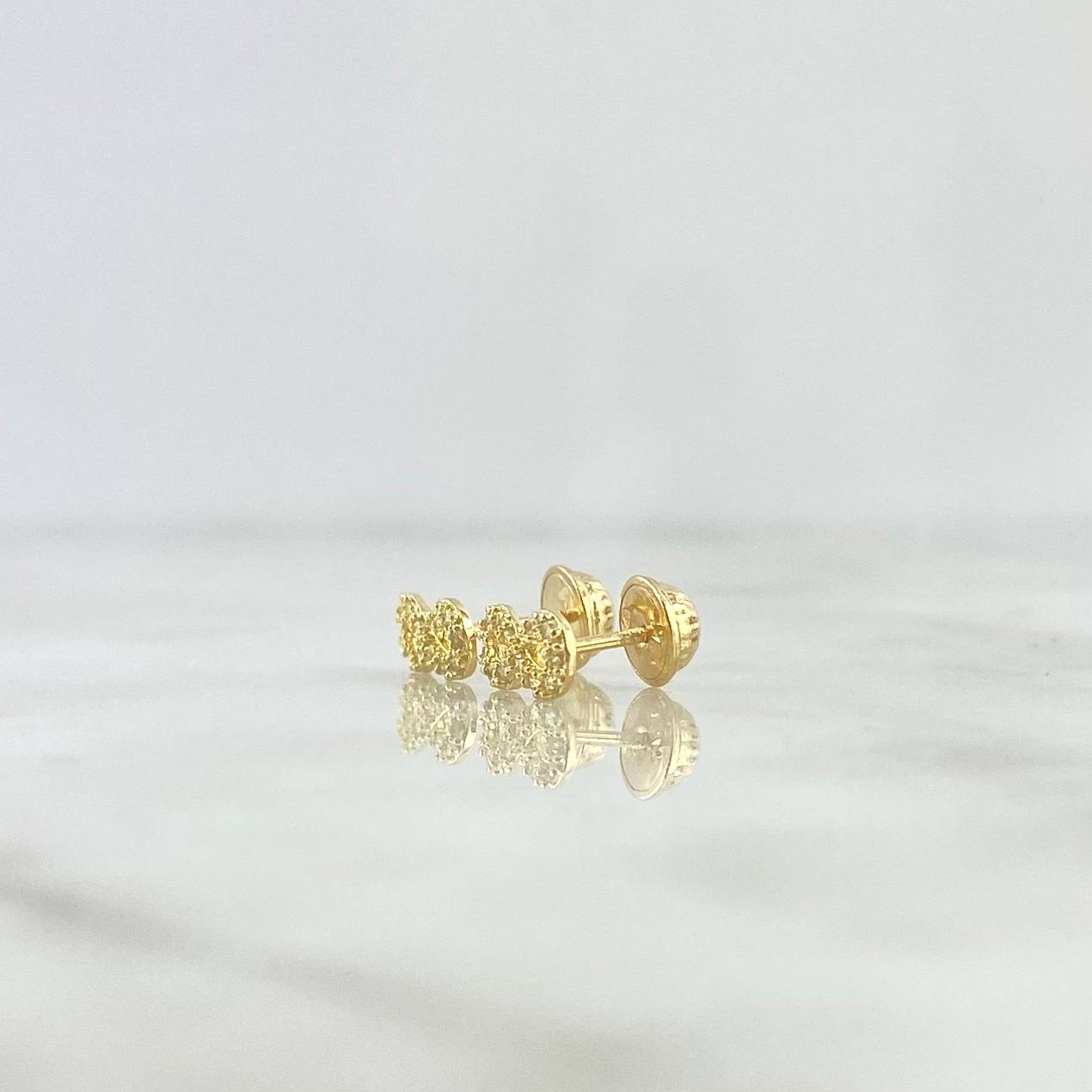 Topos Infinito 0.95gr / 9mm Circones Blancos Oro Amarillo *